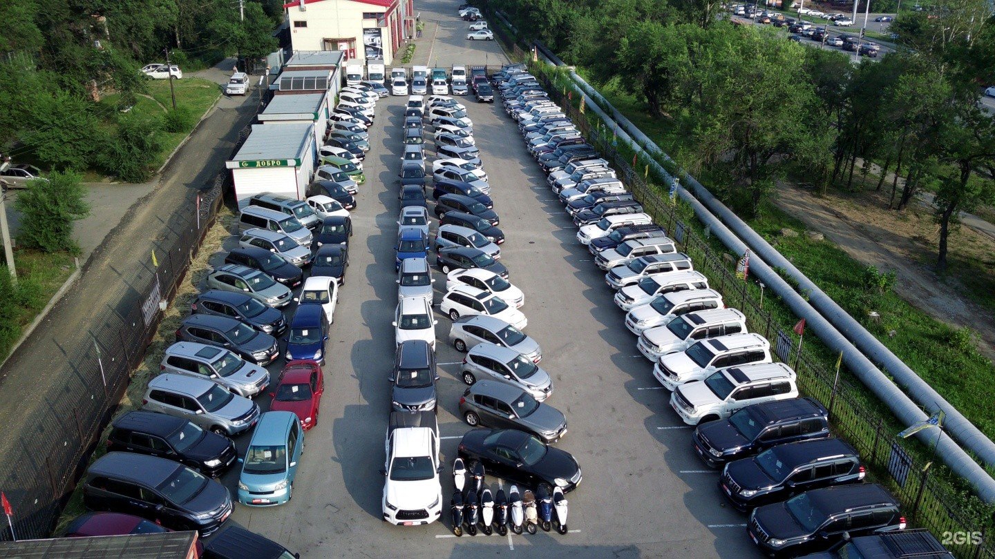 Площадка Amur Motors на ул. Юности, 2/1 — вид сверху